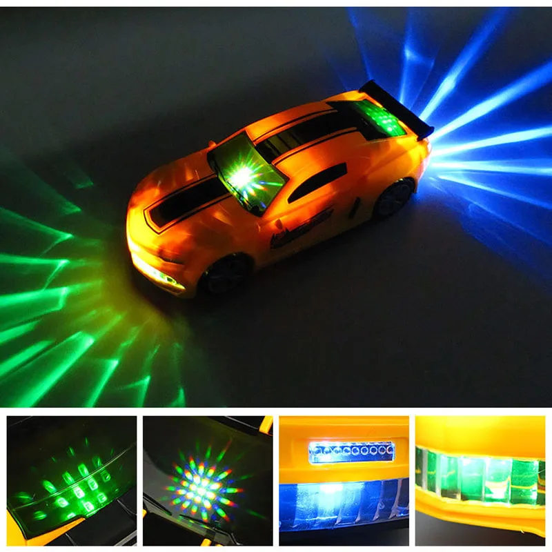 

Creative Electric Transformable Car Flash Light Sound Effects Automatic Transformation Robot Model Children's Toys Birthday Gift