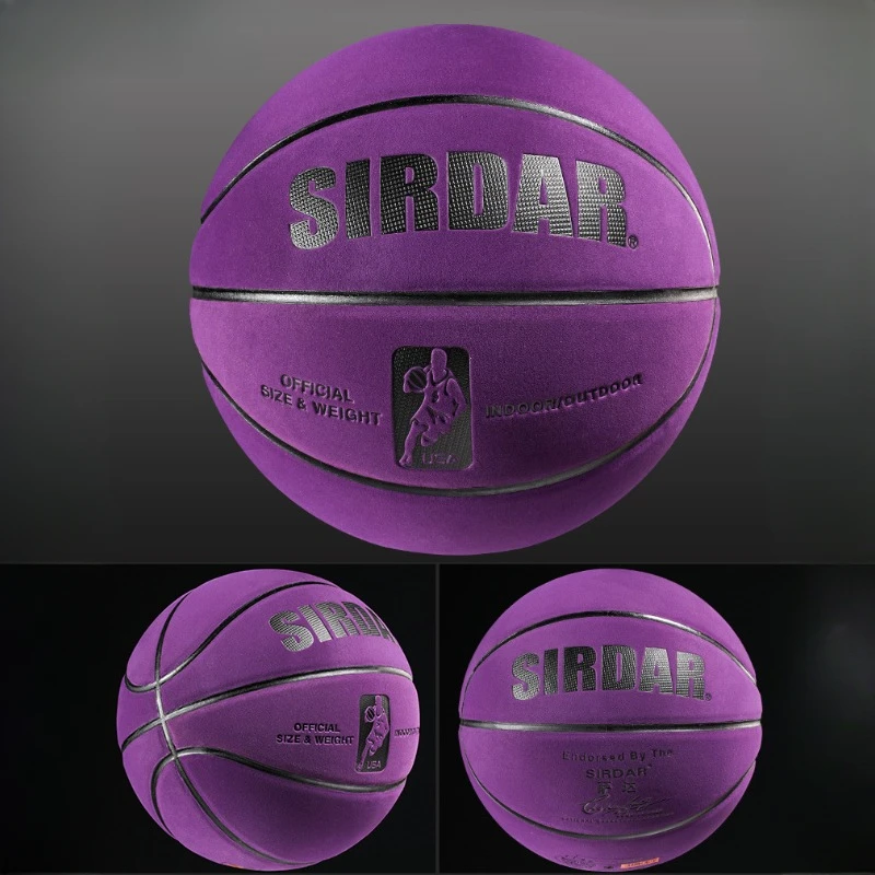 No.7 Basketball High Elasticity Suede Superfiber Standard Ball For Adult Competition Training Size7 Professional Basketball Ball