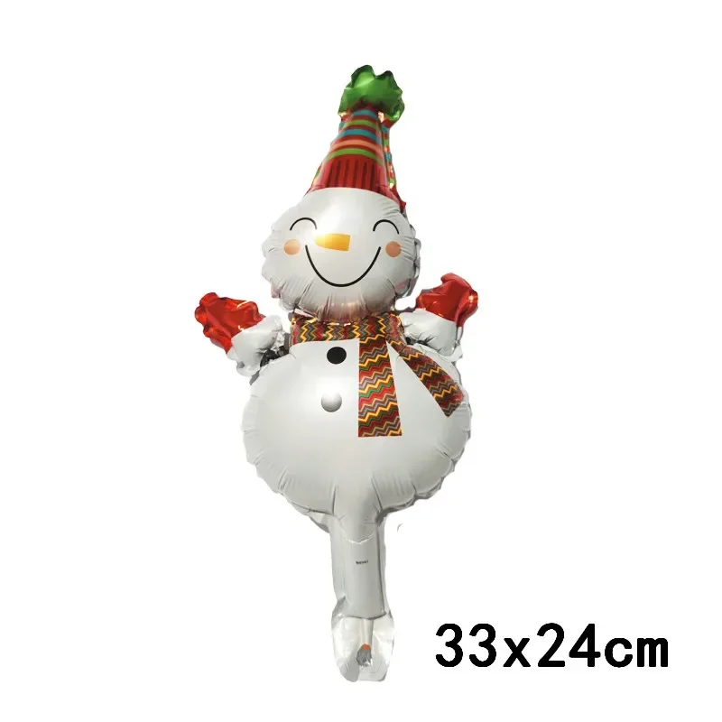 10/50 قطعة عيد الميلاد احباط بالونات صغيرة سانتا بالون عكاز عيد ميلاد سعيد شجرة ثلج بالونات عيد الميلاد لوازم الديكور الطرف #6