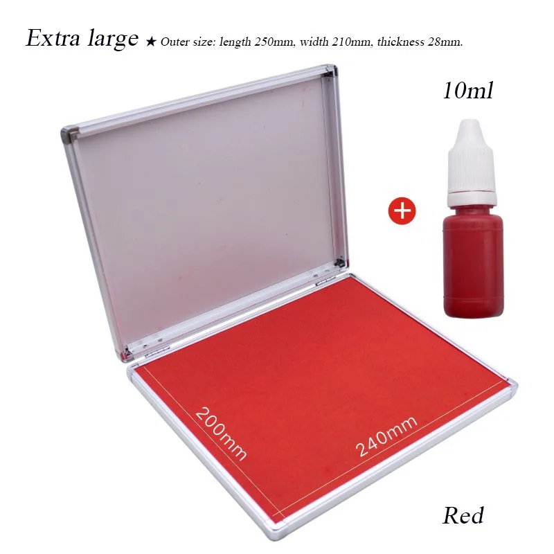 Металлический Быстросохнущий стол для печати отпечатков пальцев, квадратная многомерная офисная чернильная подушка для печати с яркой фотографией