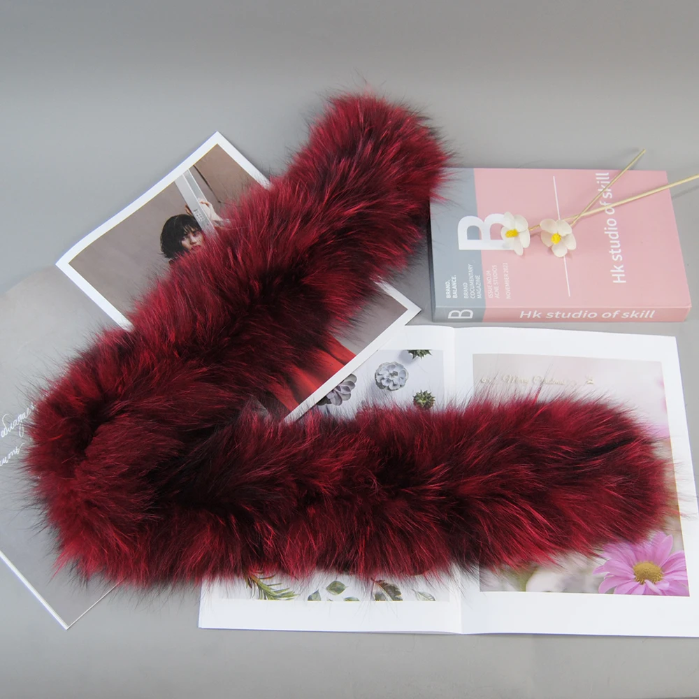 Gran oferta, bufanda de piel de zorro Natural cálida para invierno para mujer, anillo tejido de piel de zorro auténtica, pañuelo a la moda para mujer, pañuelo de piel auténtica para mujer