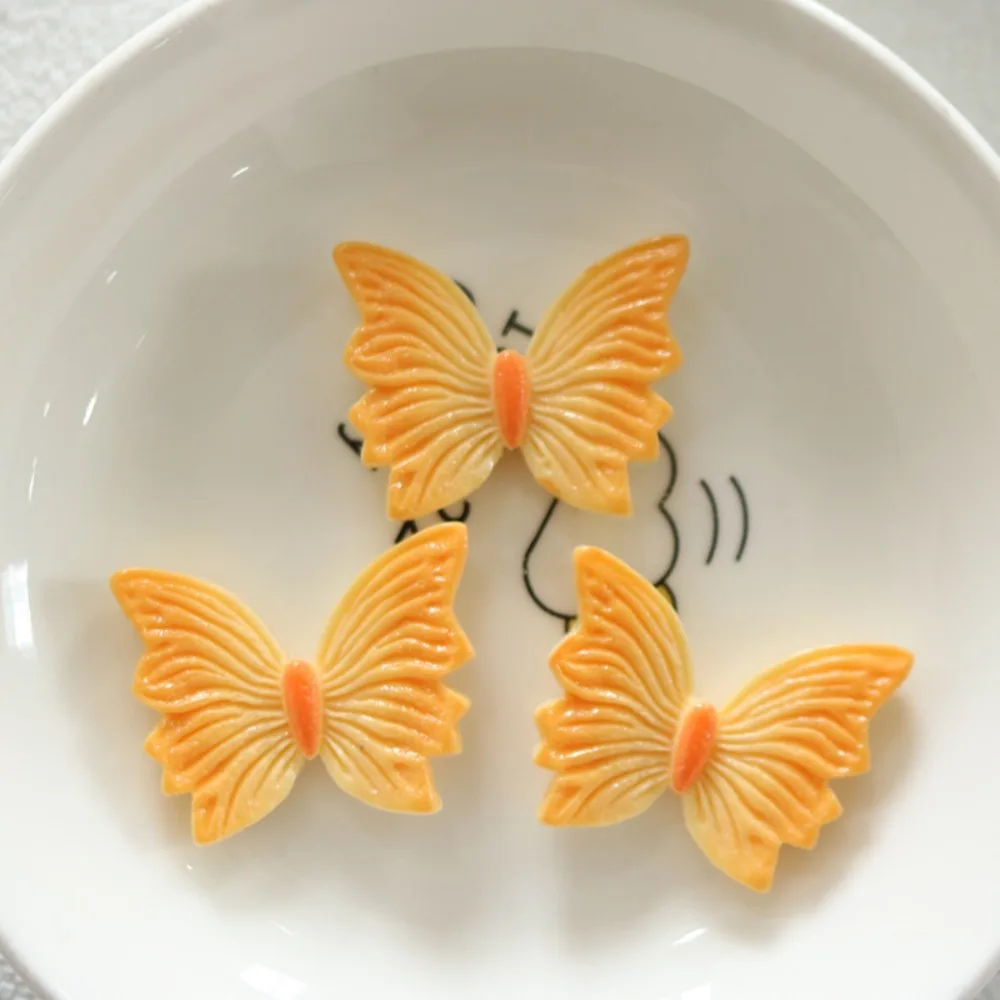 10pcs Cute Cartoon Kawaii Chicken Biscuits Flat Back Resin DIY Scrapbooking Cabochons Decoration Accessories
