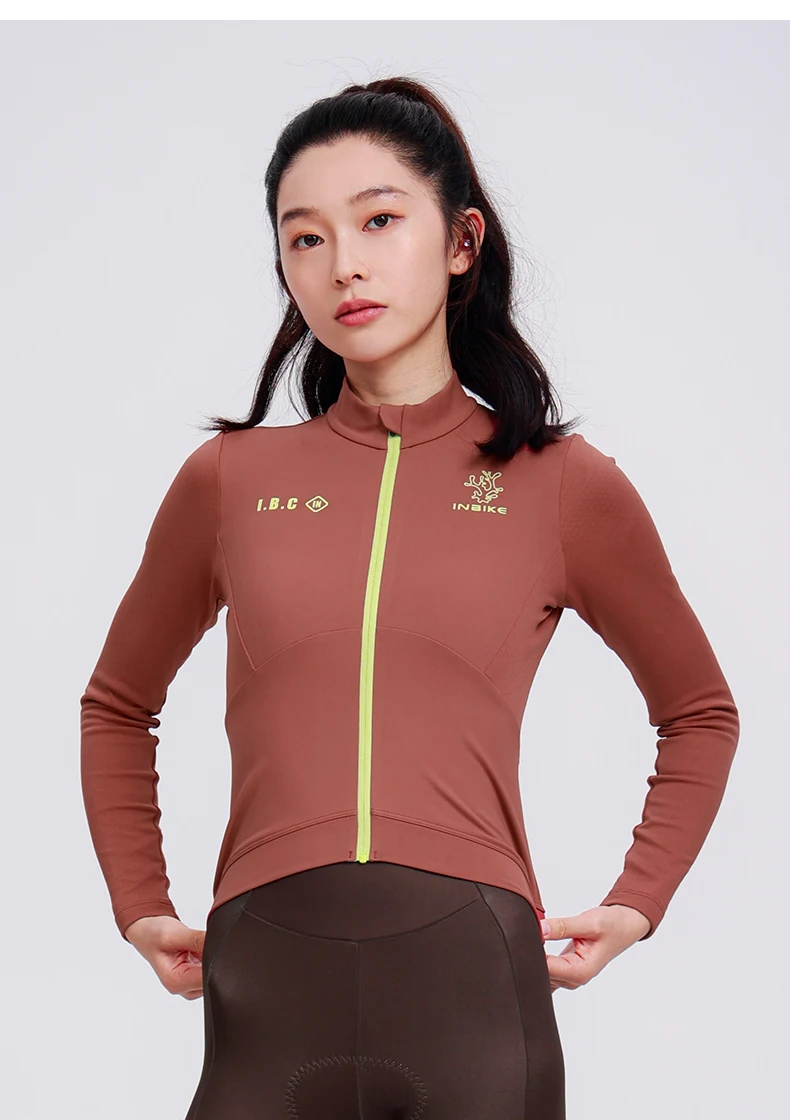 INBIKE Fahrradbekleidung Herbst- und Winter-Fleece Langarm-Oberteil Neue Damen-Rennrad-Warmjacke Outdoor-Sportshirt – Detail 14