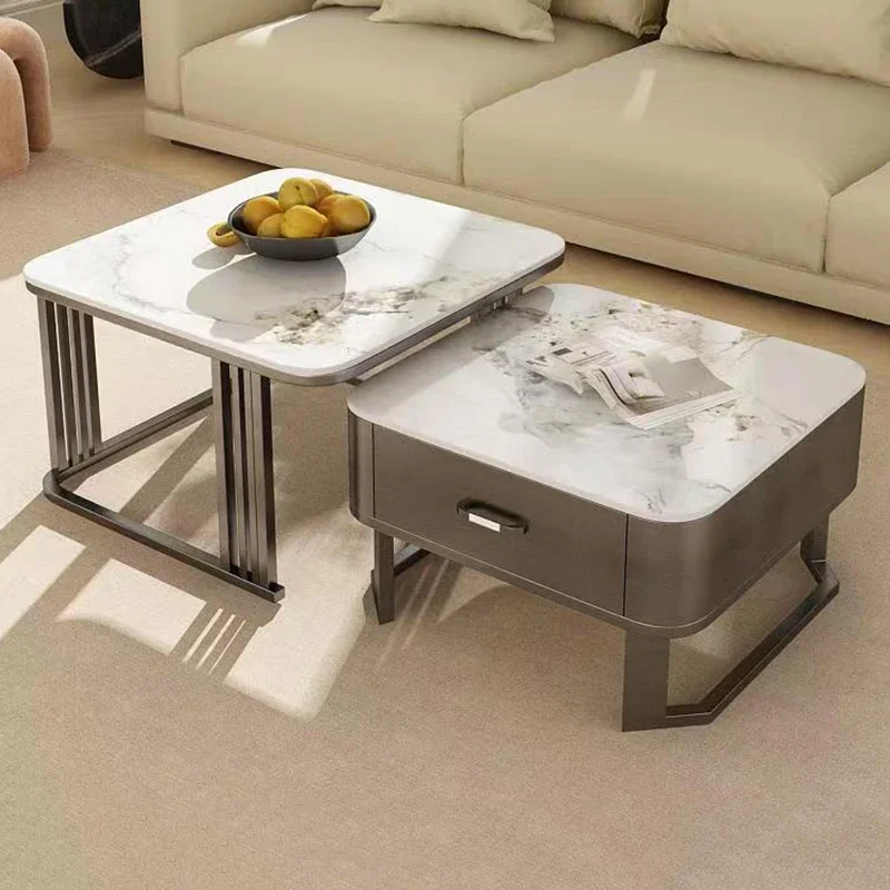 Aesthetic Room Furniture Canto Hall Coffee Table Conference Tables Living Height Adjustment Side