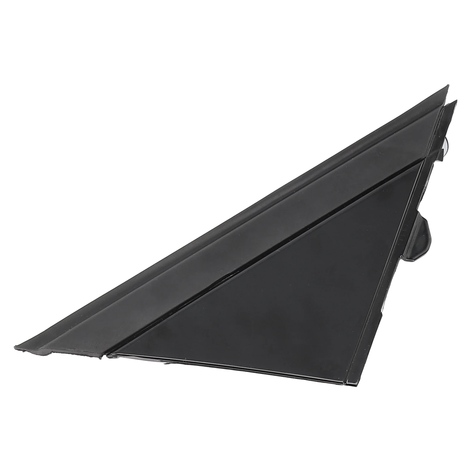 1 Pair Of Left+Right Door Mirror Flag Cover Moldings Front Window A-pillar Triangle For FIAT 500 2012-19 Gloss Black 1SH17KX7AA