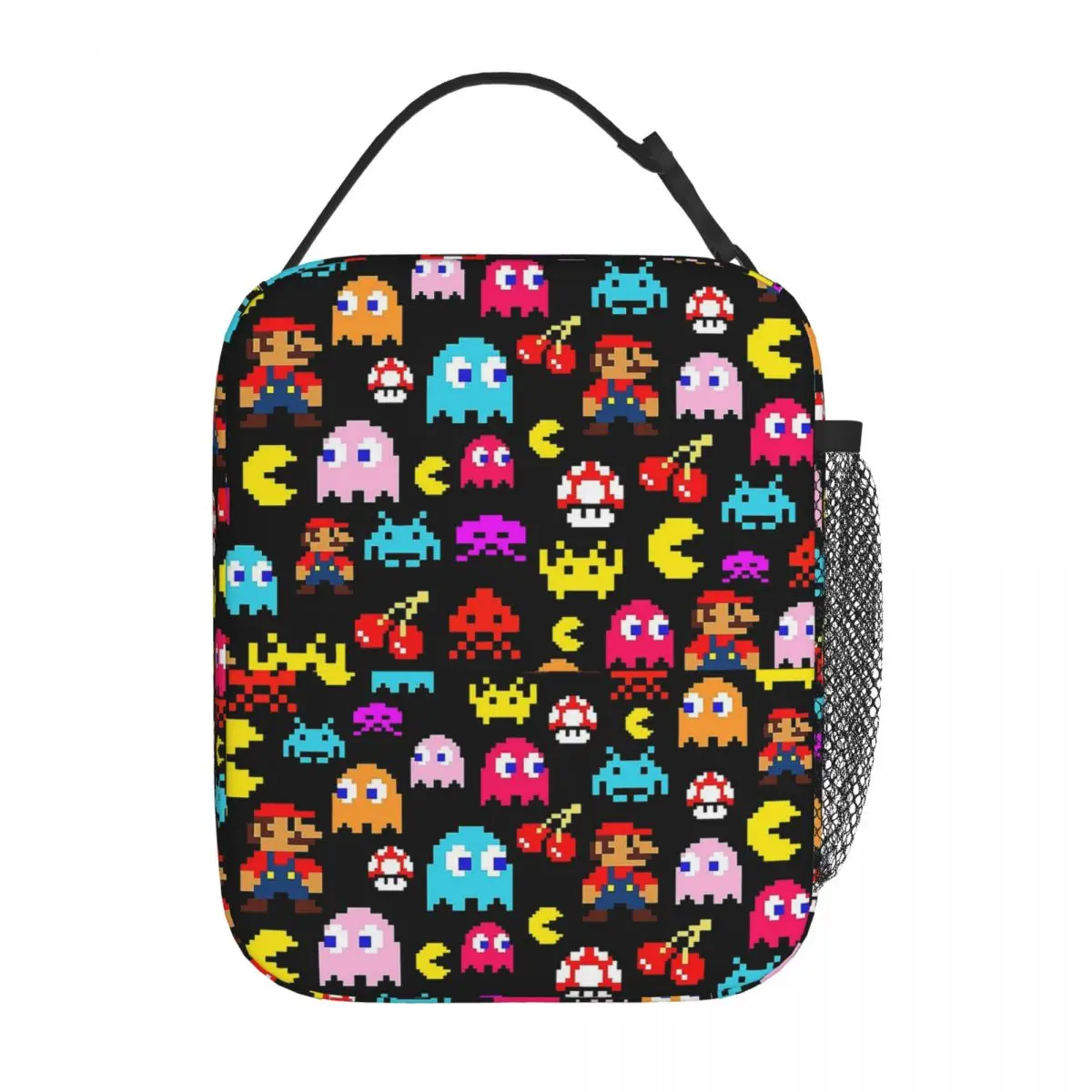 

Retro Gaming V2r Insulated Lunch Bags Cooler Bag Lunch Container Super M-Marios Mushroom Tote Lunch Box Men Women Beach Picnic