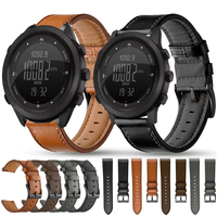 Leather Strap Watchband for NORTH EDGE APACHE-46 Smart Watch Wriststrap Quick Releas Bracelet for APACHE 46 Accessories