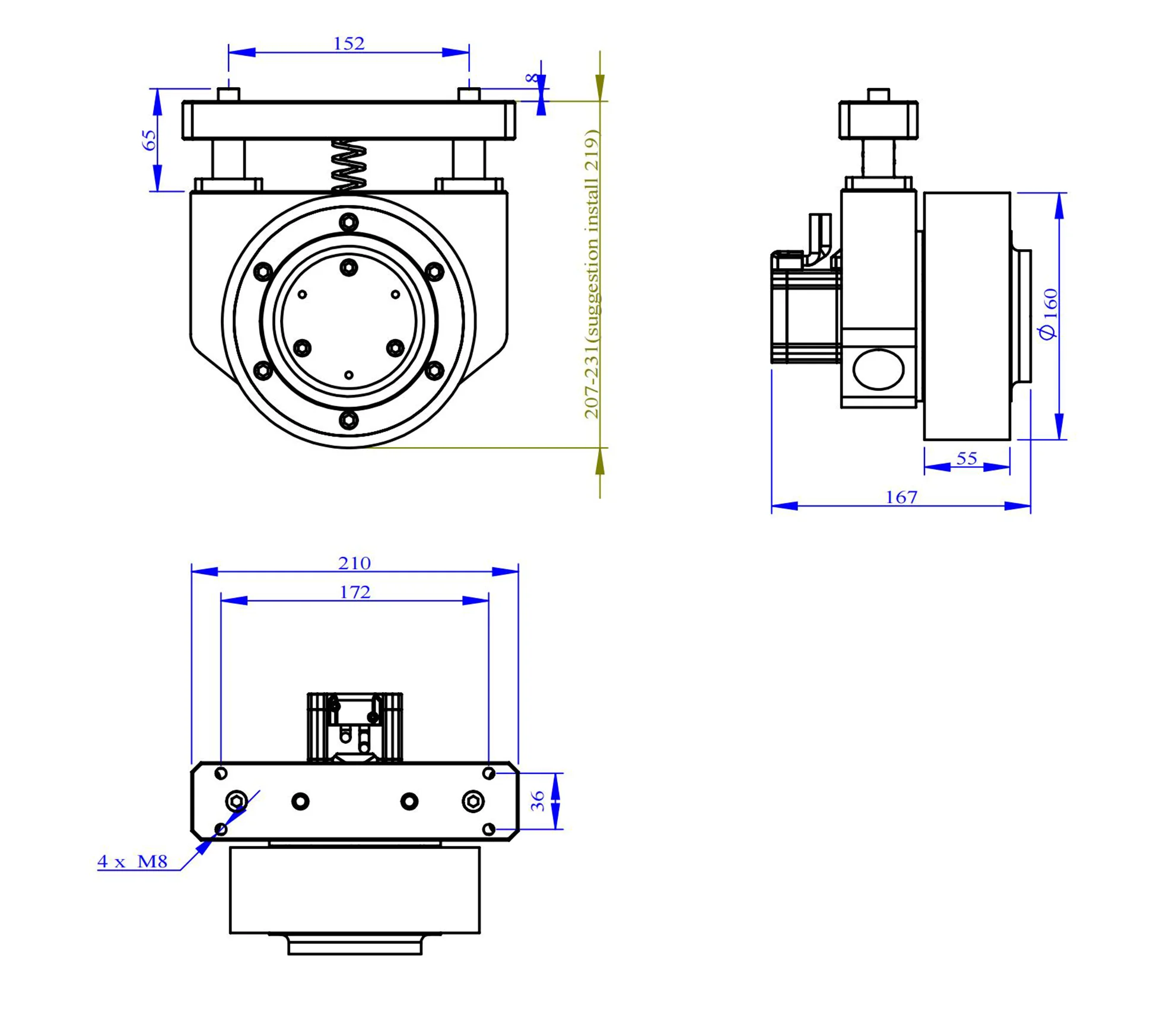 

200 Watt High Torque Planetary Gear Motor for Heavy Industrial Use