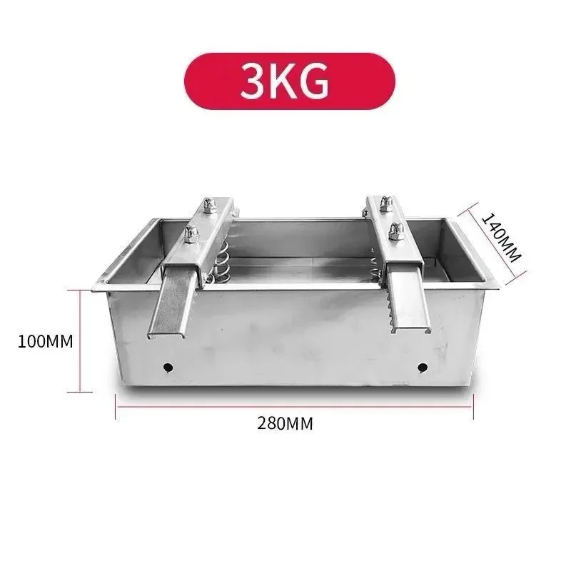 ステンレス製肉プレス型、二重圧力、スプリングハム、ベーコン作り、生肉プレス型、15kg、2kg、3kg、4kg