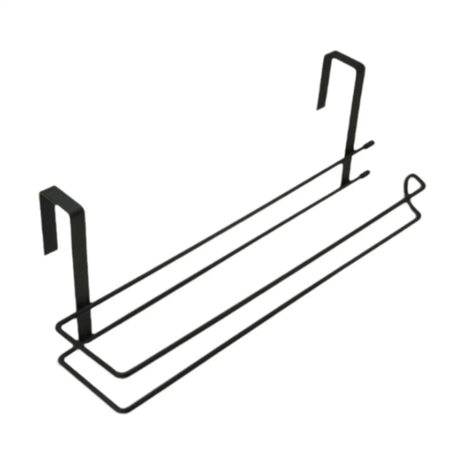 

Cupboard Door Paper Towel Holder Cabinet Towel Bar for Toilet Cafe Household