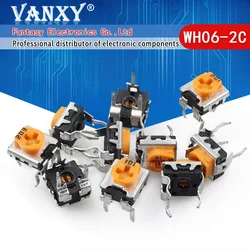 20PCS 10K WH06-2C 101 103 201 501 102 202 502 203 503 104 204 504 105 Variable Resistor 2/5/50/k 200R/M adjustable potentiometer