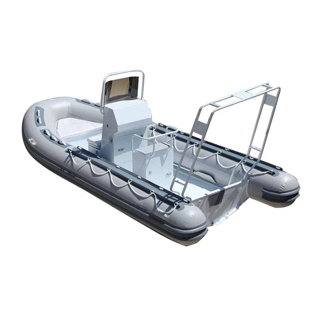 Factory 16ft Semi-rigid Rhib 480 Aluminum RIB Hypalon/PVC Inflatable Boat For Sale