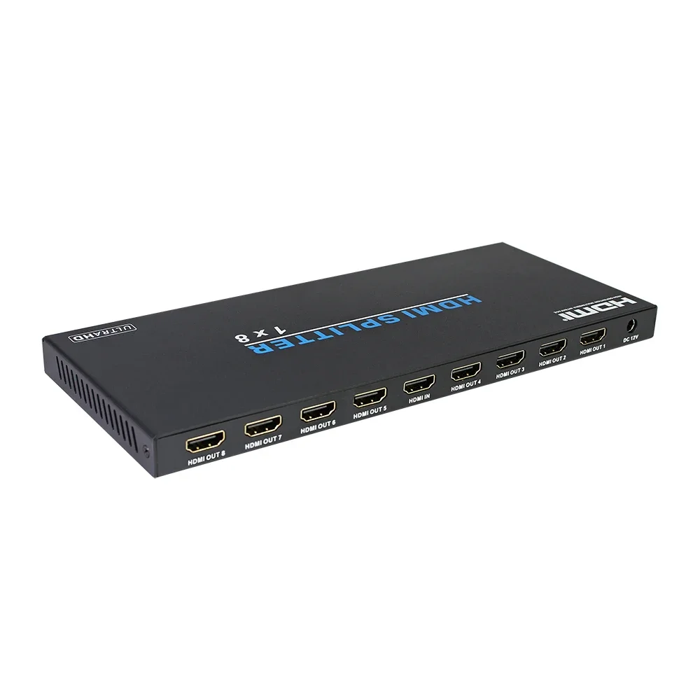OEM High Quality 1 X 8 HDMI Splitter Converter 8port 1 in 8 Out HDMI 18Gbps Splitter Amplifier HDCP 4K X 2K Dual Display