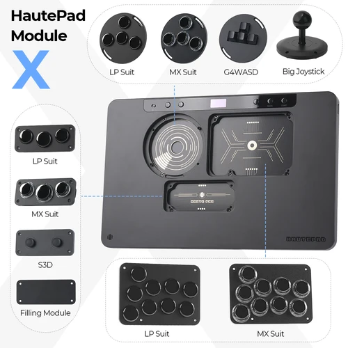 Imagen 1 del producto Traje Haute42 HautePad X LP, traje MX S3D G4WASD, módulo reemplazable, accesorios para módulo Universal HautePad X Series extraíble