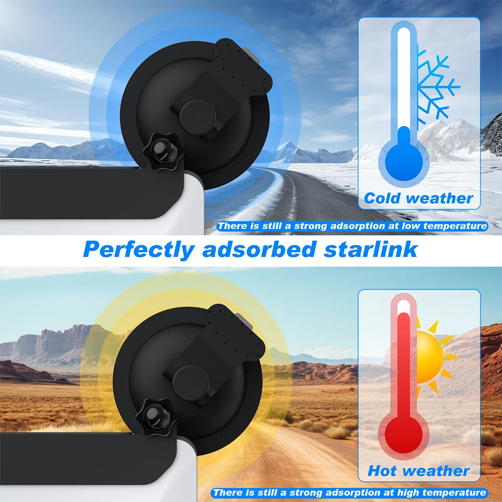 For Starlink Mini Sunroof Suction Cup Mount Strong Suction Design Car Mount Roof Mount for RVs Boats Airplanes and More