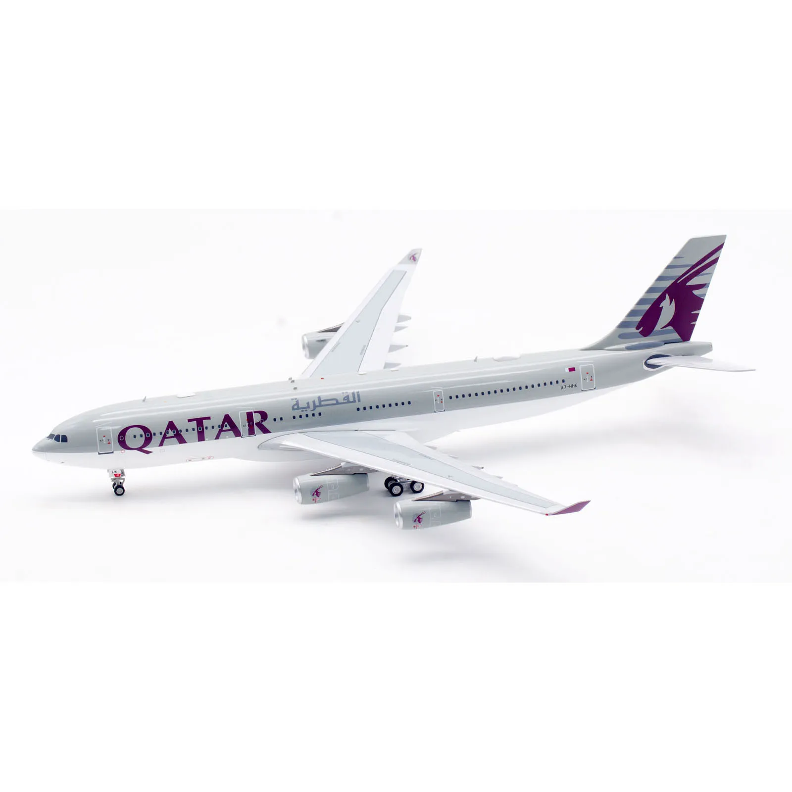 IF342QT0124 Alloy Collectible Plane Gift INFLIGHT 1:200 Qatar Airways Airbus A340-200 Diecast Aircraft Jet Model A7-HHK