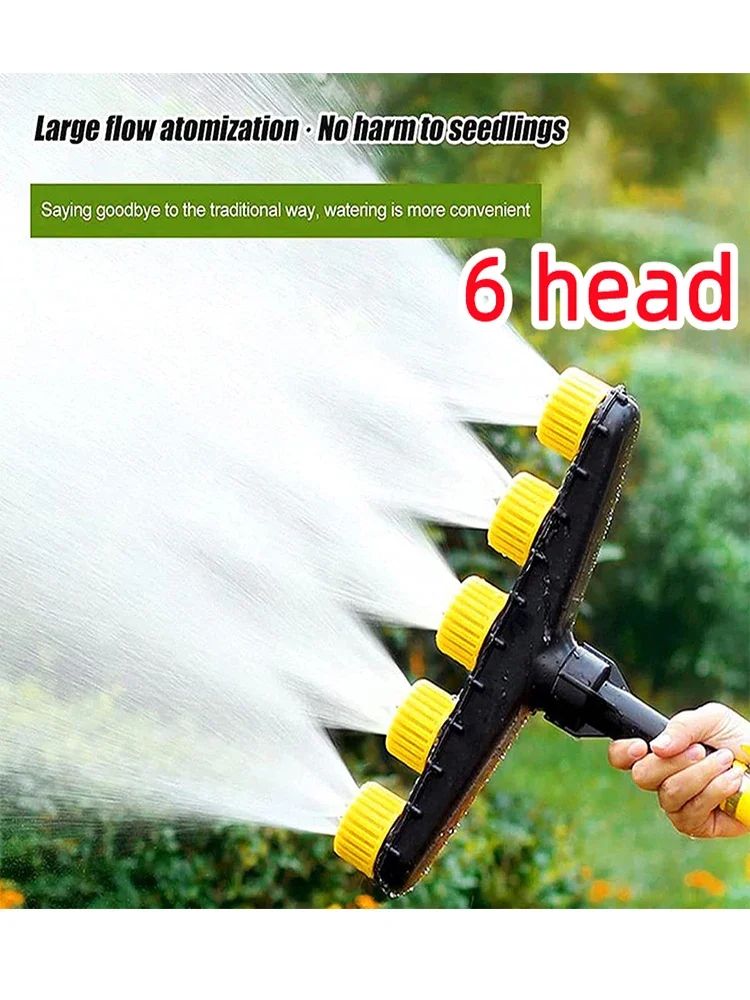 

6 Heads Agriculture Atomizer Nozzles Home Garden Lawn Water Sprinklers Farm Vegetables Irrigation Adjustable Watering Tools