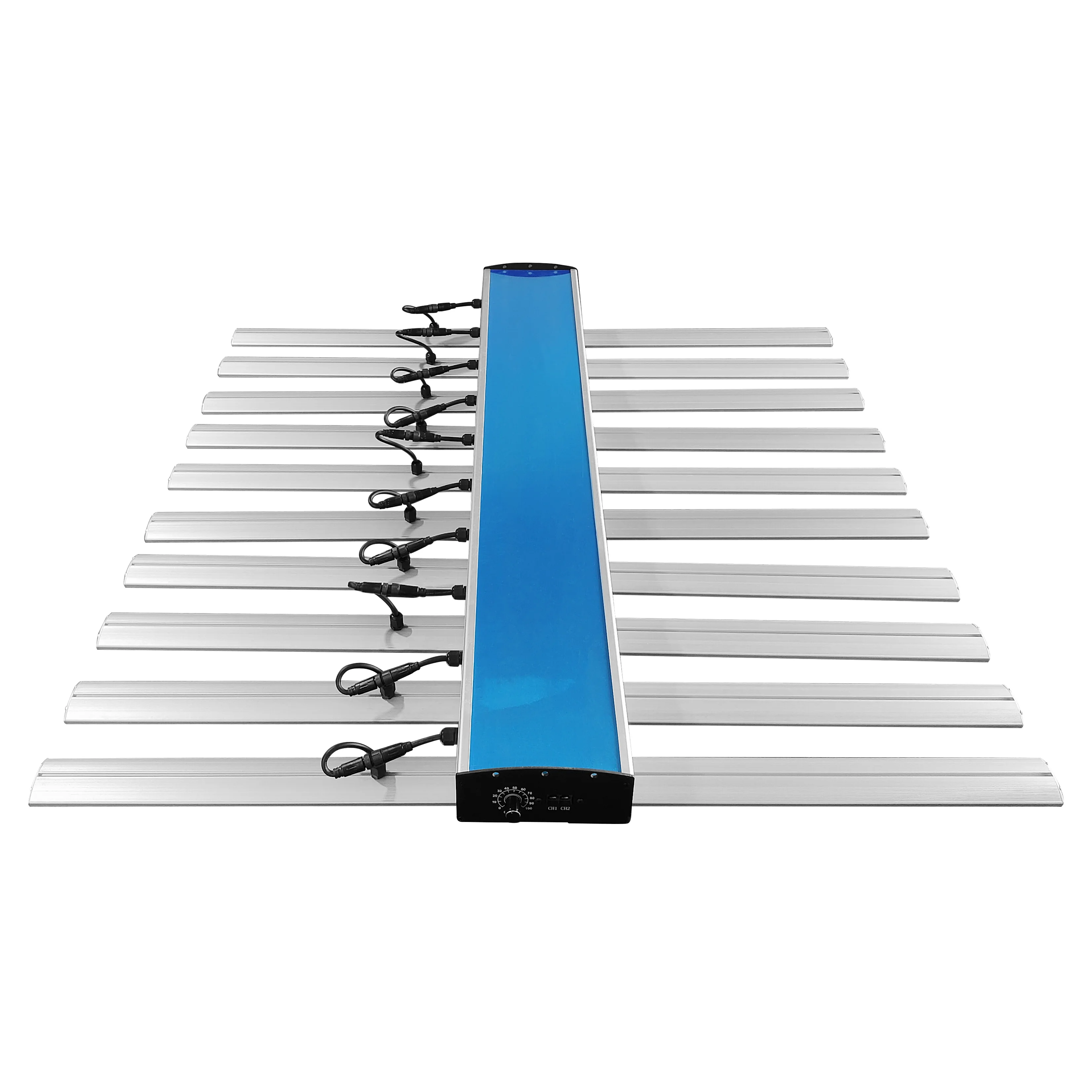 

6 Strips Dimmable 640W 1000W 800W 2.7 Umol/J Solar Spectrum Led Grow Lights for Indoor Plants