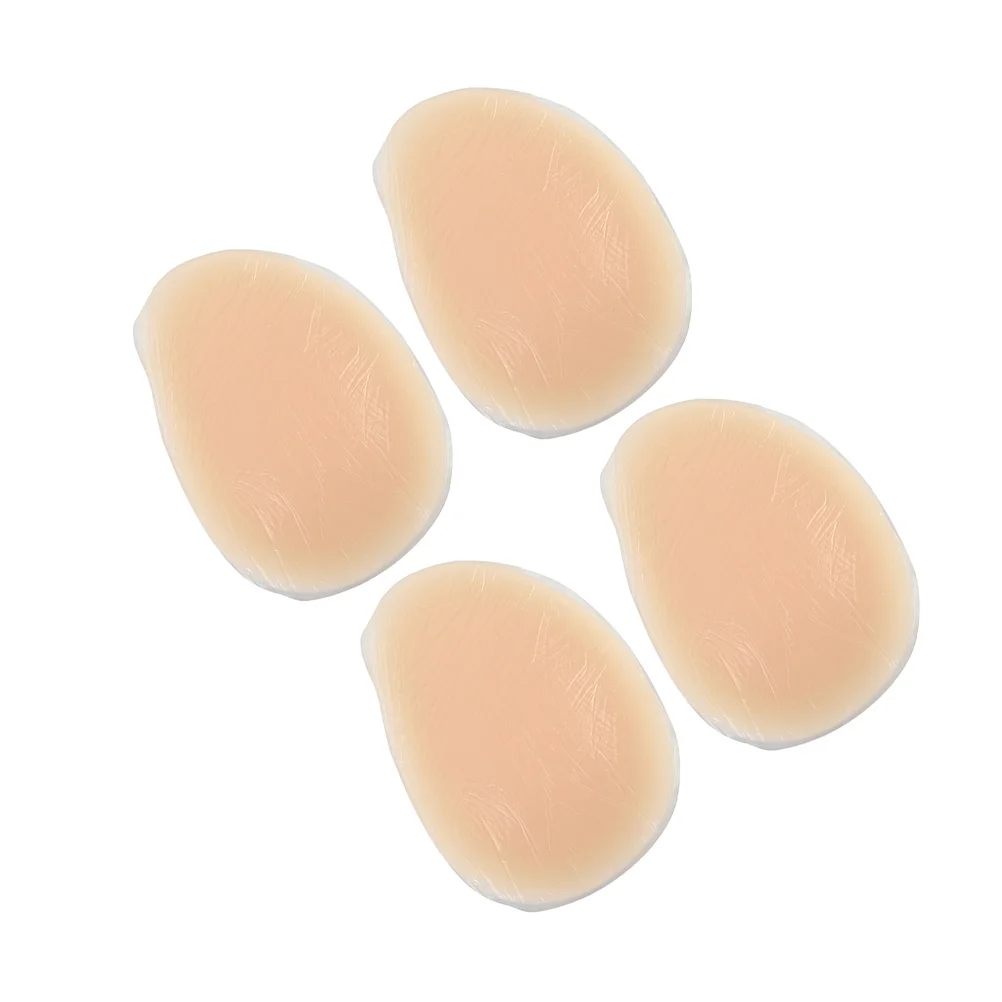 

2Pairs Leg Corrector Pads Soft Self Adhesive Silicone Calf Enhancer Patches for Crooked Thin Legs Breathable Skin Tone