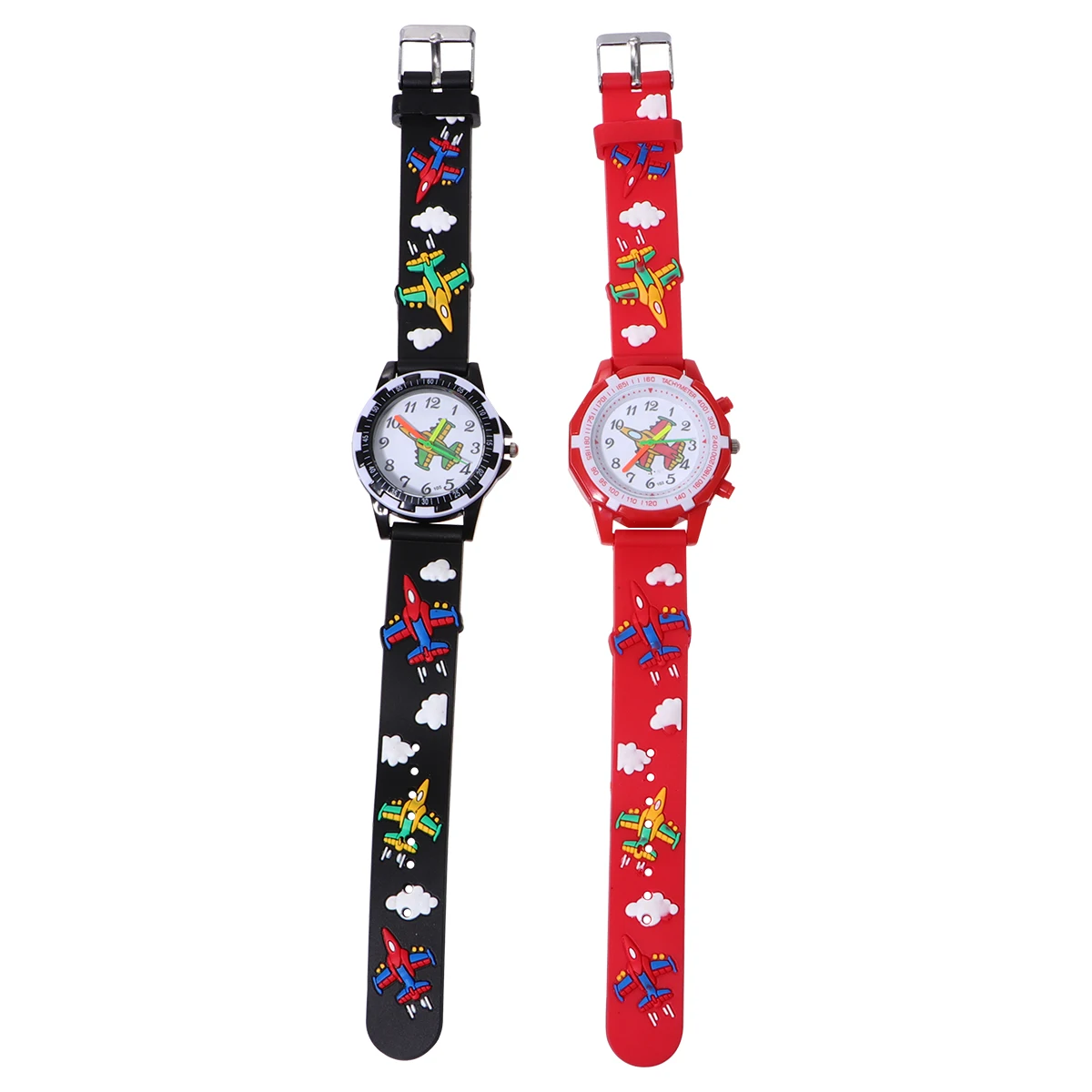 2 pezzi orologio 3D cartone animato cronometro da polso ragazza orologi bambino bambini personaggio bambini elettronico per bambini