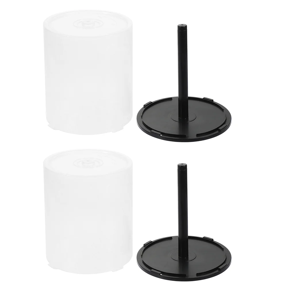 ถังใส่ซีดี2ชิ้นกล่องใส่ของแบบพลาสติกถังขยะกล่องใส่ของแบบพกพากล่องใส่ดีวีดีพีพีเดินทาง