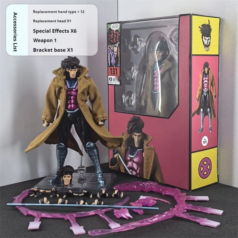 Neue Ct Gambit Actionfigur Mafex 131 X-Men The Mutant Called Anime Figur Ko Statue Dekoration Modell Individuelles Geschenk