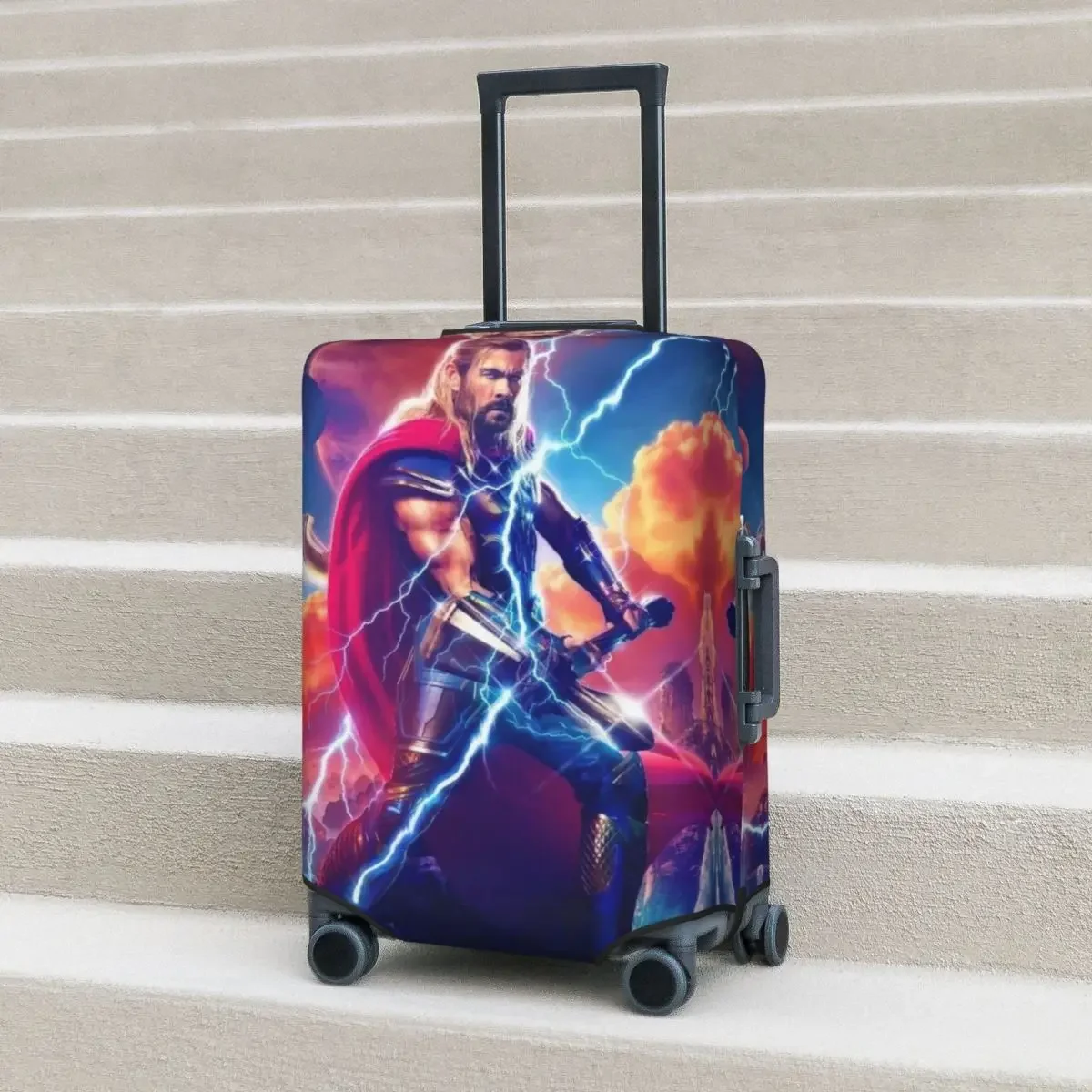 Film Super Characters Suitcase Cover Vacation Man Manga Fun Luggage Supplies Business Protection