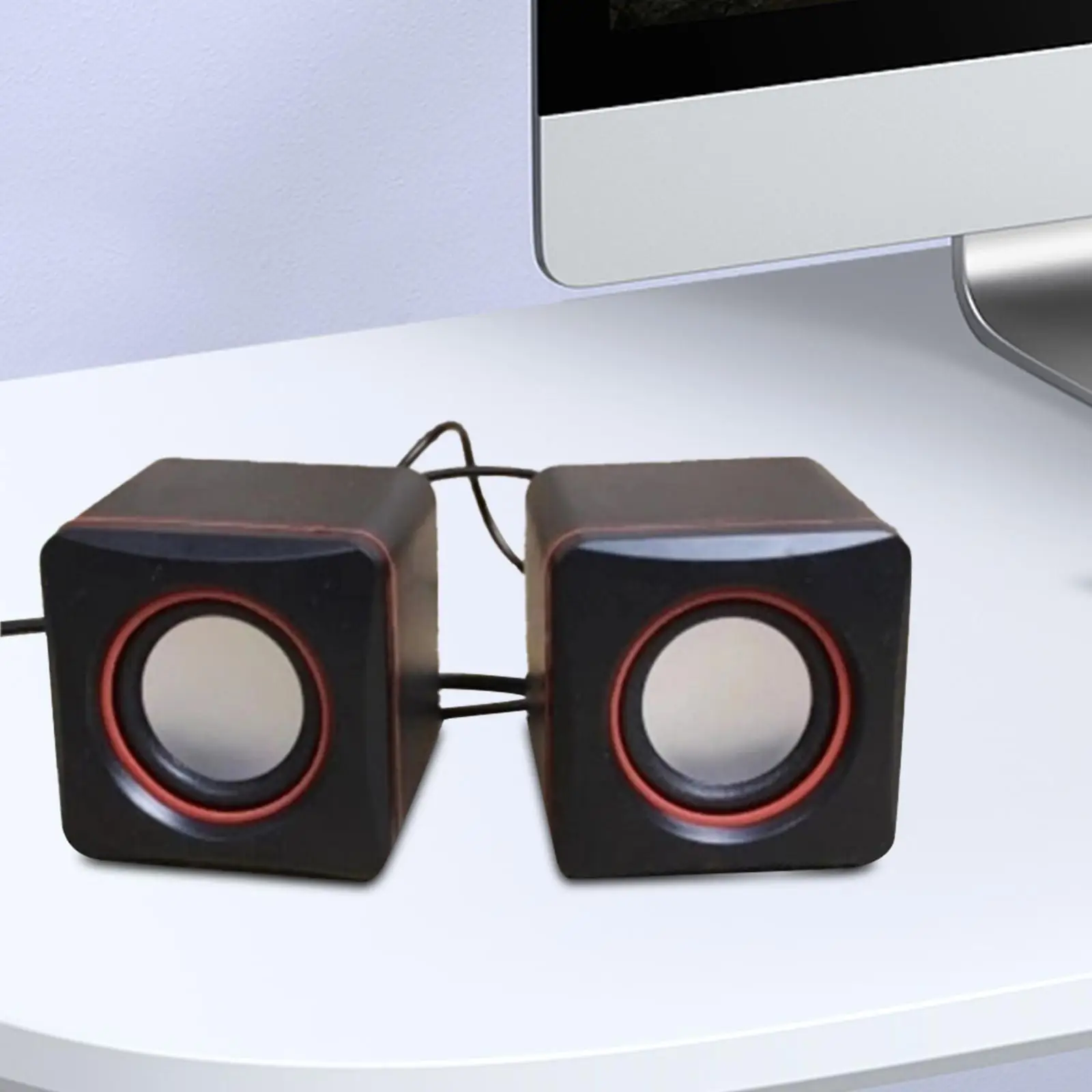 

2 шт. компьютерные колонки с технологией 3D-звука, мини-колонки для дома, путешествий, ПК