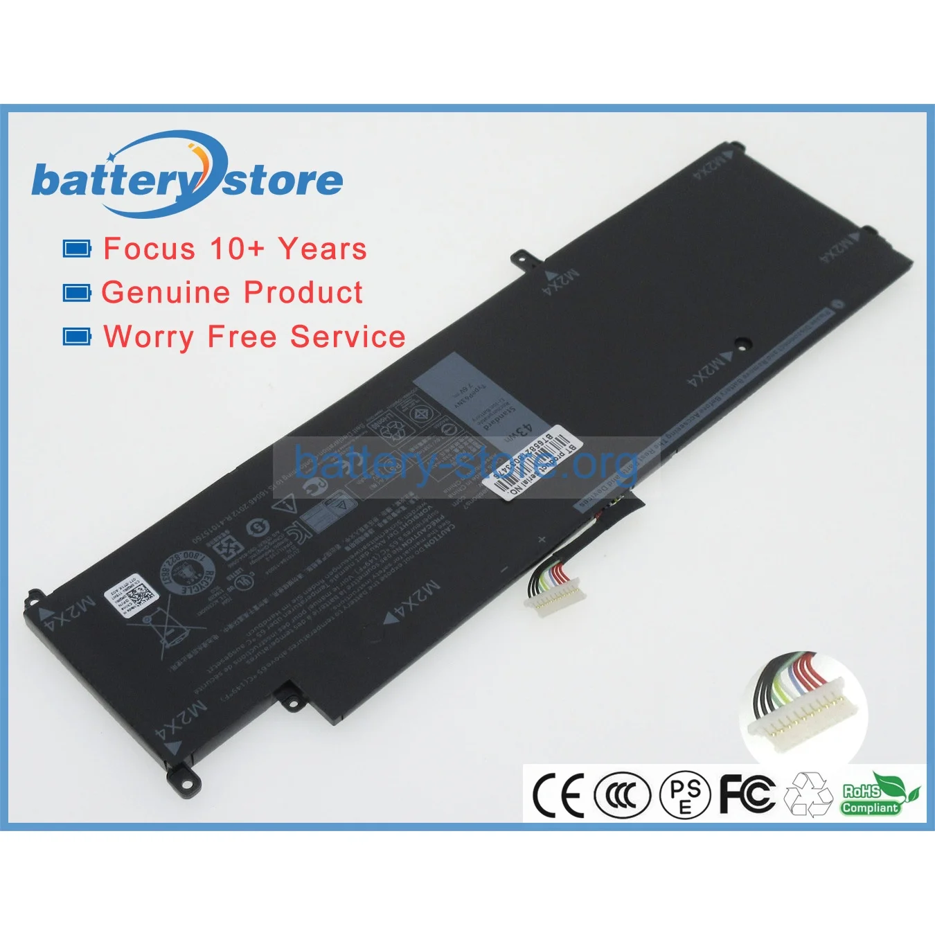 Genuine Original Laptop Batteries for P63NY,N3KPR,MH25J,G7X14,451-BBVX,0XCNR3,451-BBUY,04H34M,0,0,0,1ICP4/66/54,7.6V,6 Cell