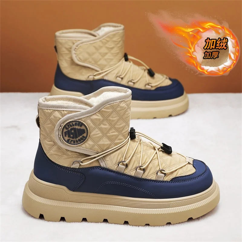 

Men's Winter Boots Thermal Waterproof | Non-Slip Snow Shoes | Plush Lined Sneakers | Outdoor Hiking Boots for Men