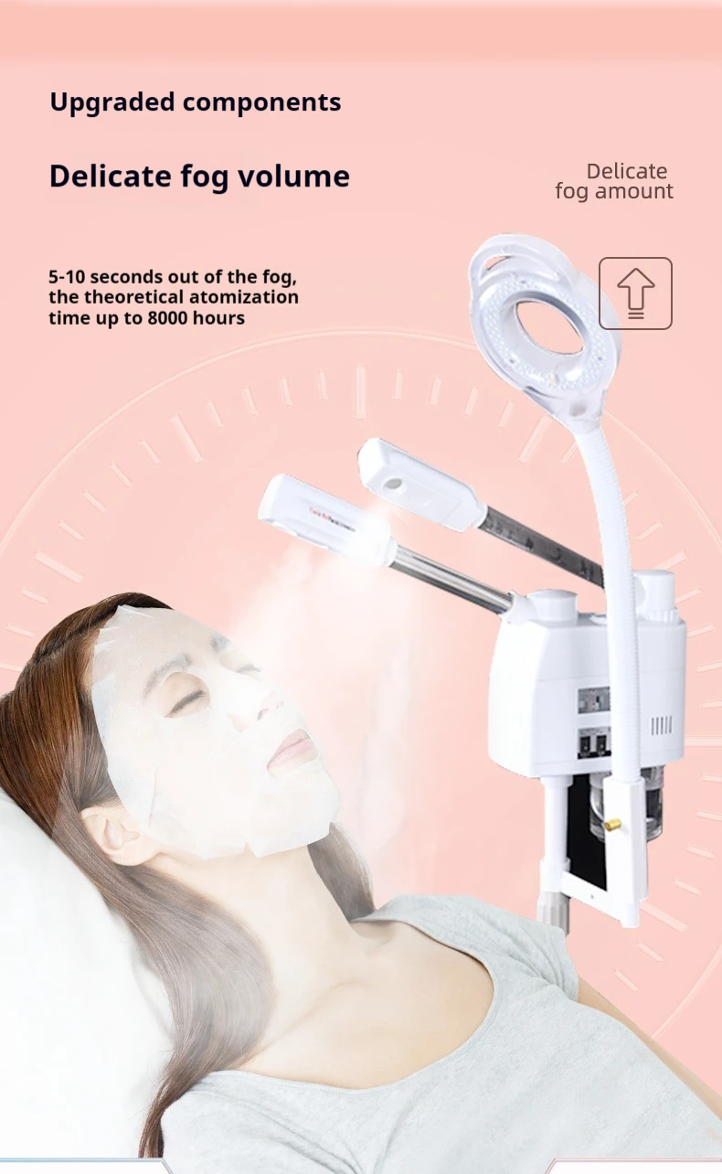 3-in-1 Dual Tube Hot & Cold Spray Face Hydration Machine Special Home Use Beauty Equipment for Steaming