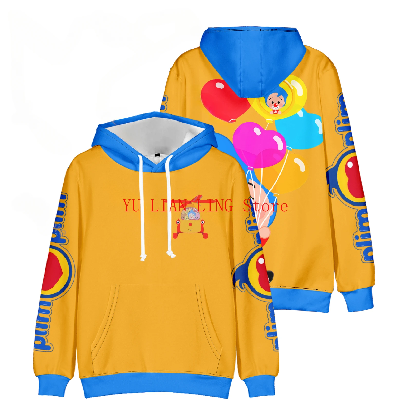 Cartoon Plim Plim Kids Hoodies for Teenagers Oversized Children's Sweatshirt for Boys Girls Sweat Shirt Cool Fashion Tops