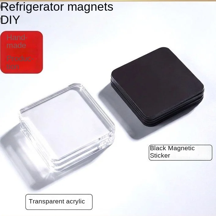 DIY Acrylic Fridge Magnets Kit Handmade Magnetic Stickers for Kitchen Organization And Decoration Self-Made Craft Supplies
