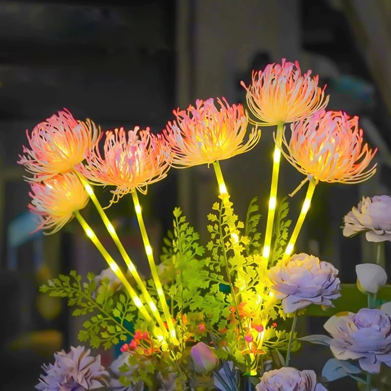 في الهواء الطلق الشمسية LED مقلد الأبدية زهرة الثلوج لوتس الشمسية مصباح حديقة حديقة الصيف التخييم حزب المناظر الطبيعية إضاءة للتزيين