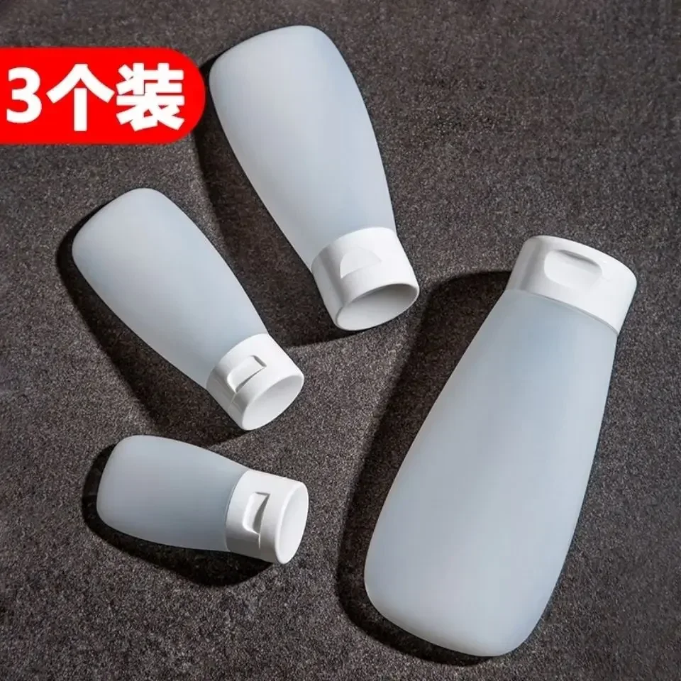 30/60/100ml Portable Extruded Sub Packaged Travel Soft Lotion Bottle Facial Cleanser Shower Gel Shampoo Plastic Empty Bottle Set