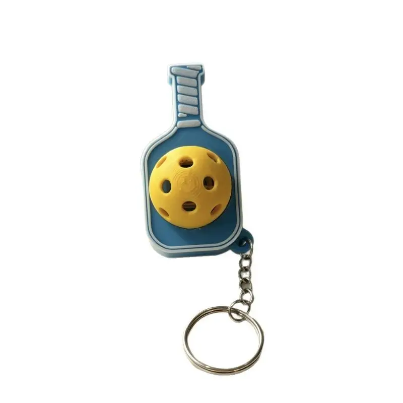 Mini-Pickleball-Schläger-Schlüsselanhänger, 4 Stile, niedliches Ornament, tragbarer Rucksackanhänger, Geschenk für Pickleball-Liebhaber – Detail 5