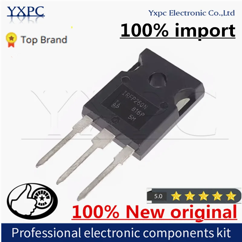 

100% New Imported Original IRFP260N IRFP260 TO-247 N Channel 200V/50A in-line MOSFET FET