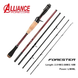 FORESTER Portable Trout Rod Fuji Guide Ring Fast Action 2.1m 2.08m Spinning and Casting Travel Fishing Rod