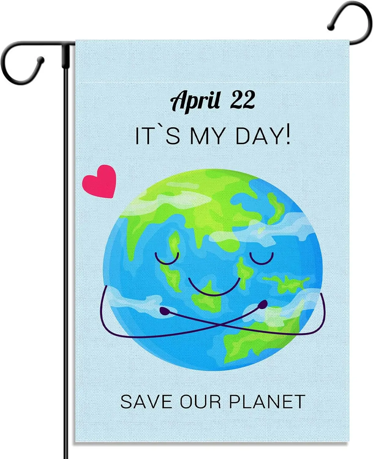 Sunwer Earth Day Garden Flag April 22 Tts My Day Decoration Save Our Planet School Classroom Outdoor Front Lawn Yard Patio Decor