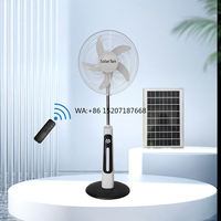 YL-FS-919/16-Inch Solar Powered LED Stand Fan AC DC Rechargeable with High Wind Speed Factory Direct Remote Control Night Light