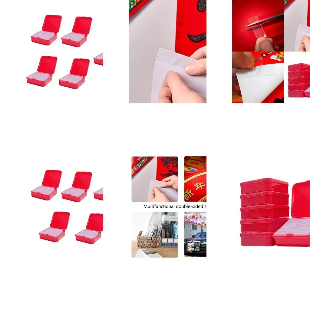 

652F 120/300Pcs Strong Double Sided Tape Heavy Duty Removable Clear Sticky Adhesive Tape Washable Waterproof Mounting