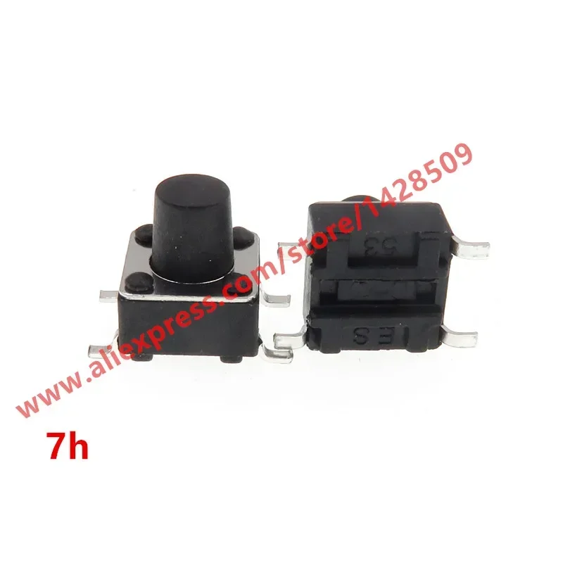 700pcs/lot 6*6*7mm Tactile Tact Push Button Micro Switch Momentary Push Button