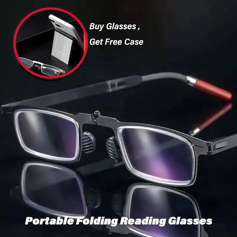 2026 2026 Anti-Blue Light Folding Reading Glasses Men Eye Protection Mobile Phone Holder Optical Ultralight Metal Spectacle Eyeglass - Aliexpress Deal