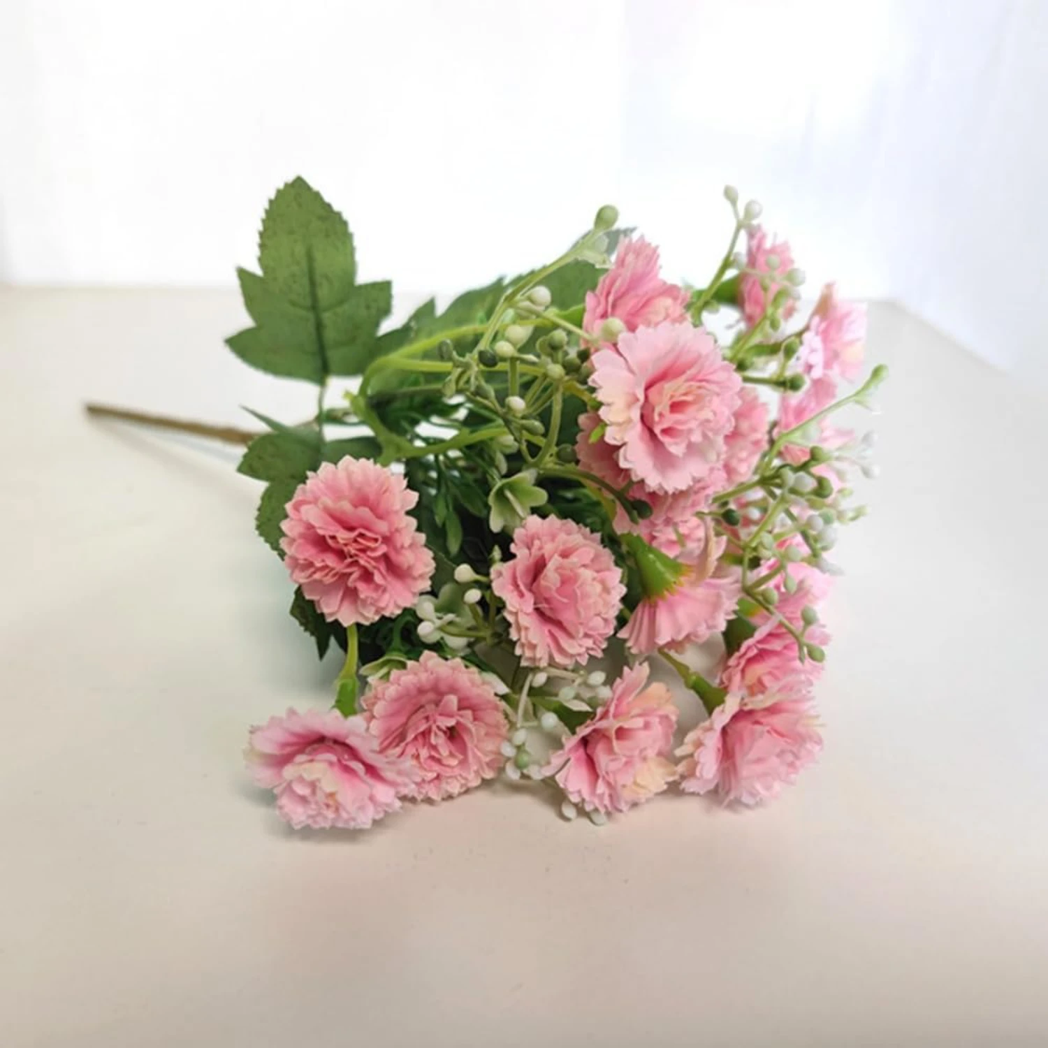 Artificial Lilac Flower Bouquet - 20 Head Silk Fake Flowers for Wedding Table Decoration, Baby Shower, Vase Bouquets Bodas Roses