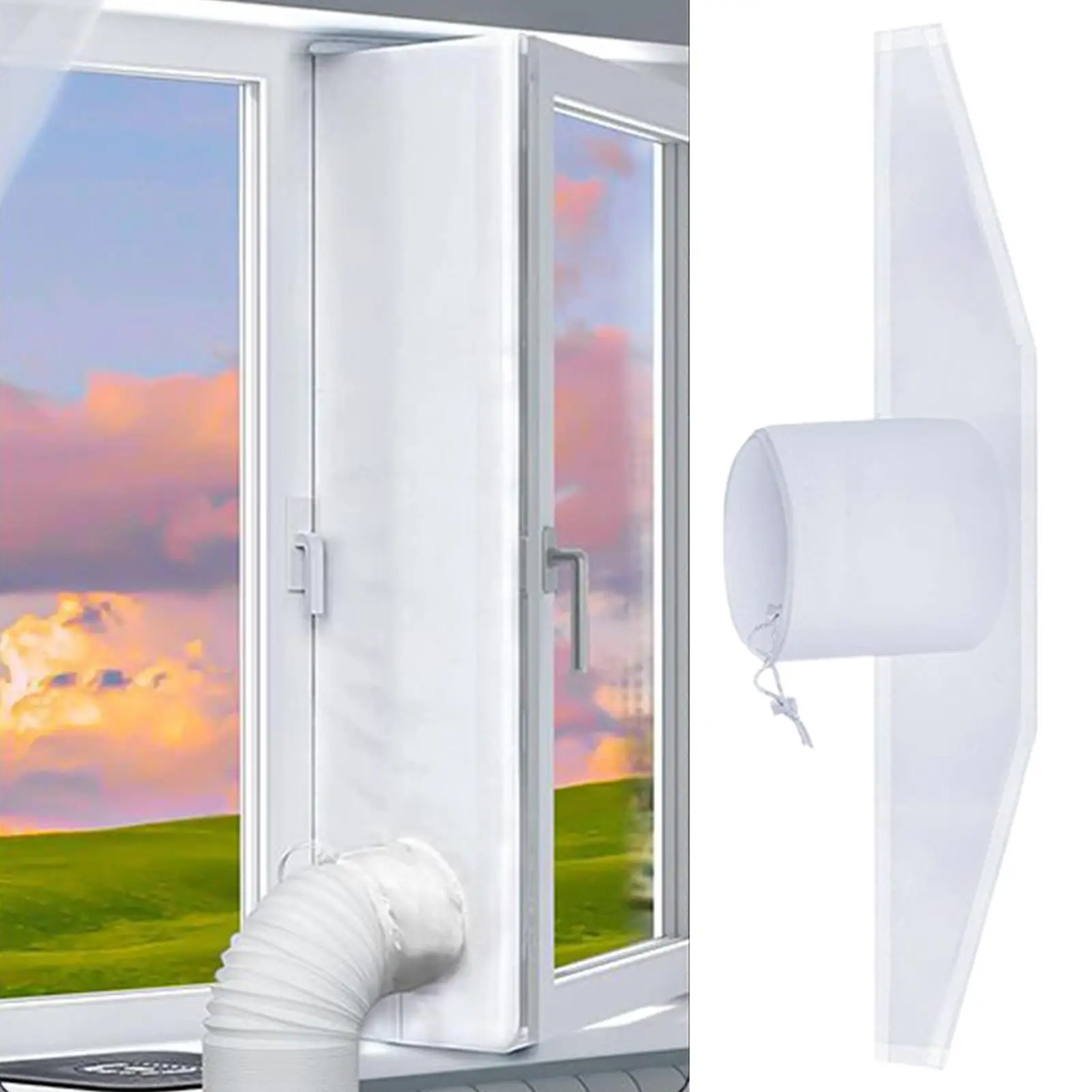 Air Conditioner Window Seal Window Vent Kit Weatherproof Energy-Efficient Air Exchange Guard For Dorm RV Temperature Control