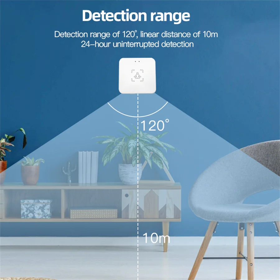 Tuya Bluetooth rilevatore di presenza umana sensore PIR intelligente del corpo umano Radar MmWave rilevamento dell\'intensità del sensore di