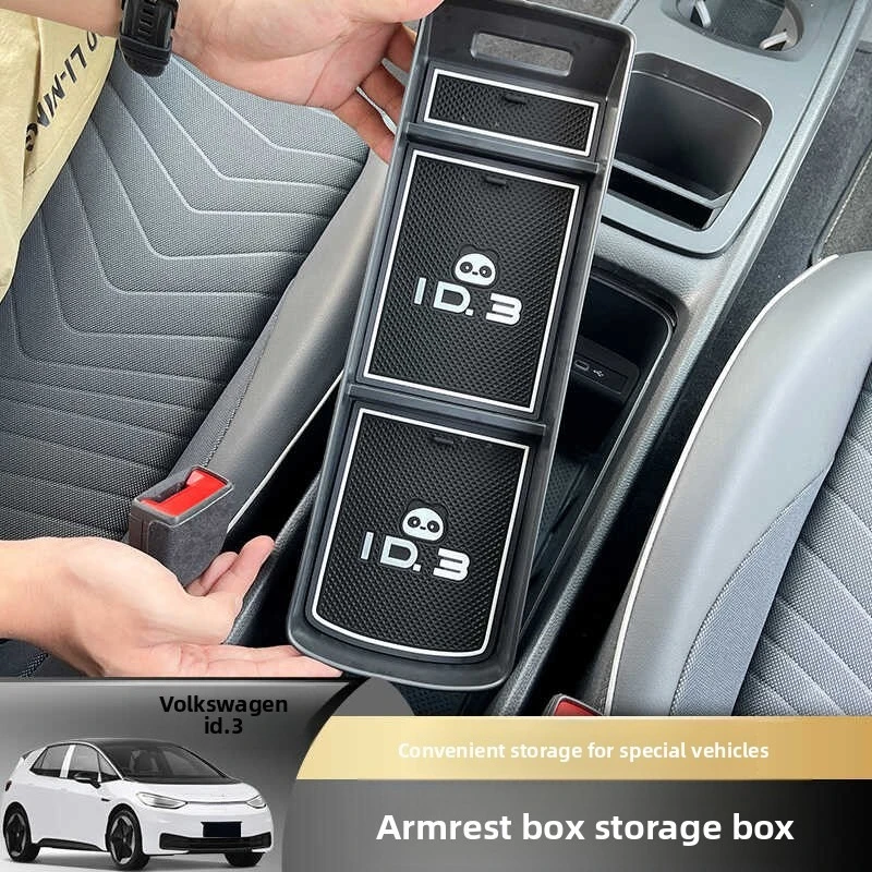 

Car Central Control Armrest Box Storage Box Partition Layer Storage Finishing Storage Box Interior for 21-25 VW Volkswagen ID.3