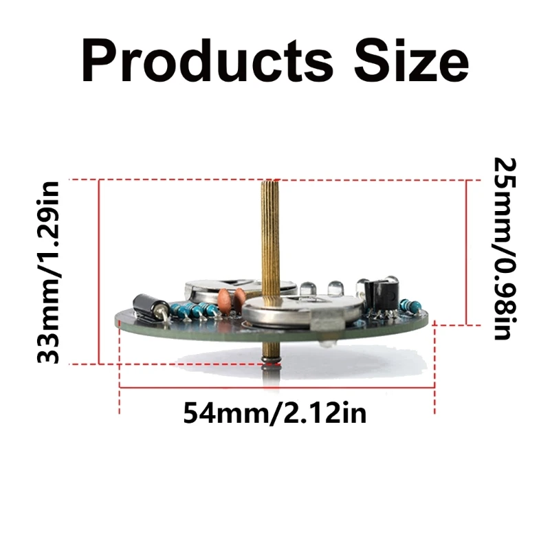 LED ジャイロ DIY 溶接キット LED ジャイロ スピナー DIY パック STEM 学習に最適