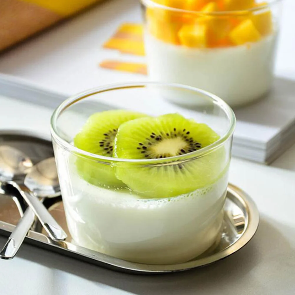 

4Pcs Pudding Cups Thickened Reusable Dessert Display Cups Multipurpose Snack Packaging Household Party Pastry Cupcake Containers