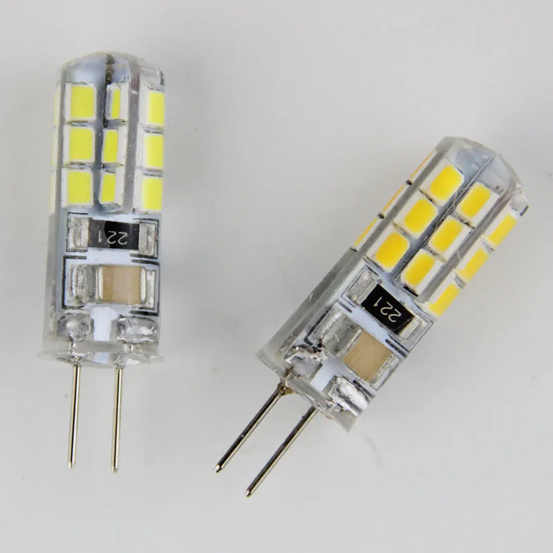 G4 -2835-24D 3W 2800K-3000 Warm White AC110-220V Bi-Pin Base Light for Outdoor Landscape Path Deck Step Paver Lighting